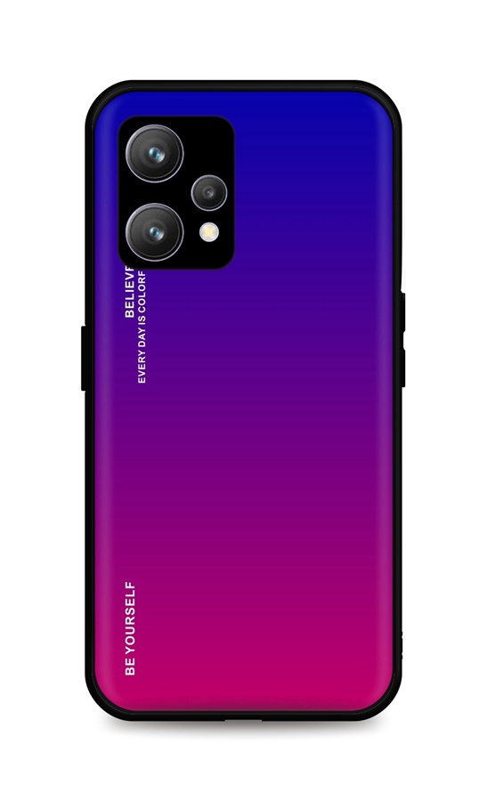 Zadní pevný kryt LUXURY na Realme 9 duhový fialový