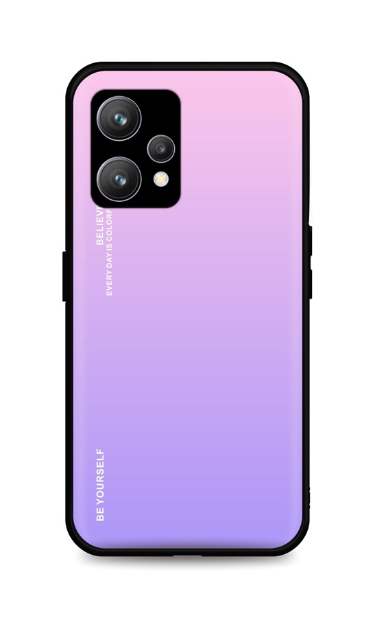Zadní pevný kryt LUXURY na Realme 9 duhový růžový