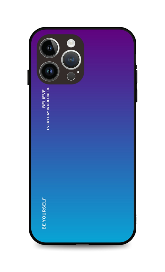 Levně Kryt TopQ LUXURY iPhone 15 Pro pevný duhový purpurový 105122 (pouzdro neboli obal na mobil iPhone 15 Pro)