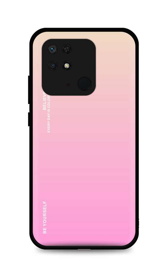 Zadní pevný kryt LUXURY na Xiaomi Redmi 10C duhový meruňkový