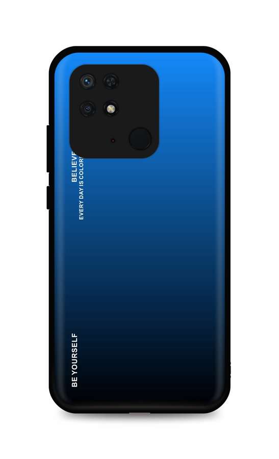 Zadní pevný kryt LUXURY na Xiaomi Redmi 10C duhový modrý