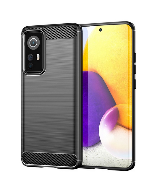 Levně Kryt TopQ Xiaomi 12 Pro černý 75155 (pouzdro neboli obal na mobil Xiaomi 12 Pro)