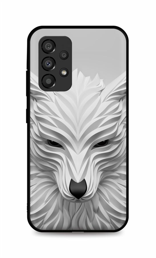 Zadní pevný kryt LUXURY na Samsung A33 5G Bílý vlk
