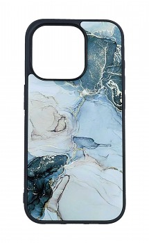 Zadní pevný kryt Marble na iPhone 15 Pro Max Smoky Color