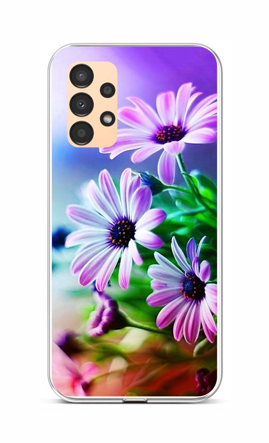 Zadní kryt na Samsung A13 Fialové květy