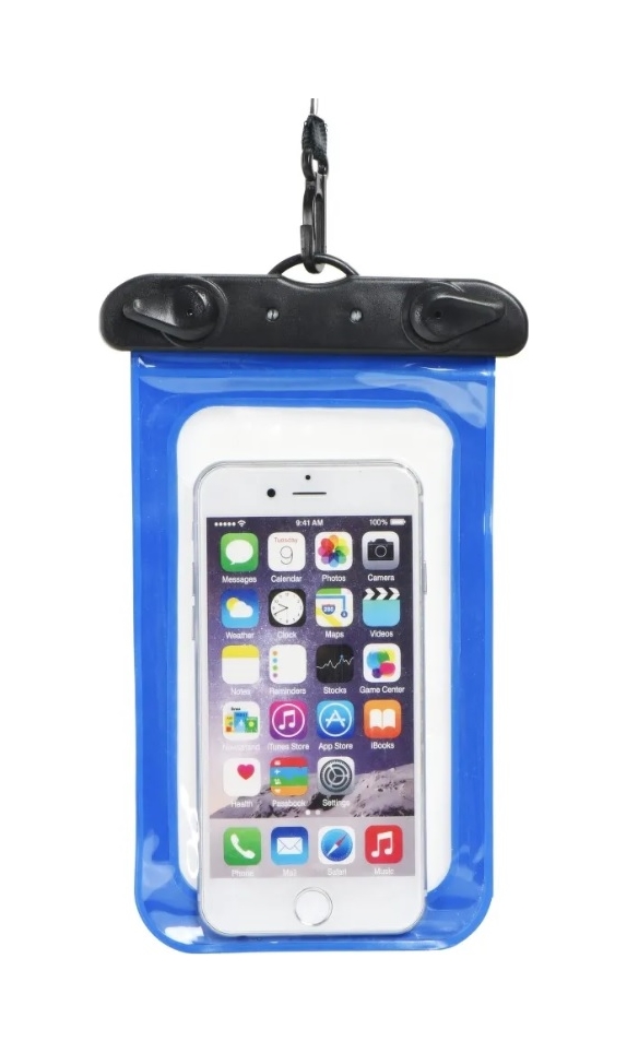 Univerzální TopQ vodotěsné pouzdro na mobil modré 75247