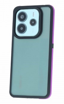 Zadní kryt Neo na Xiaomi Redmi Note 14 5G tmavý s fialovým okrajem