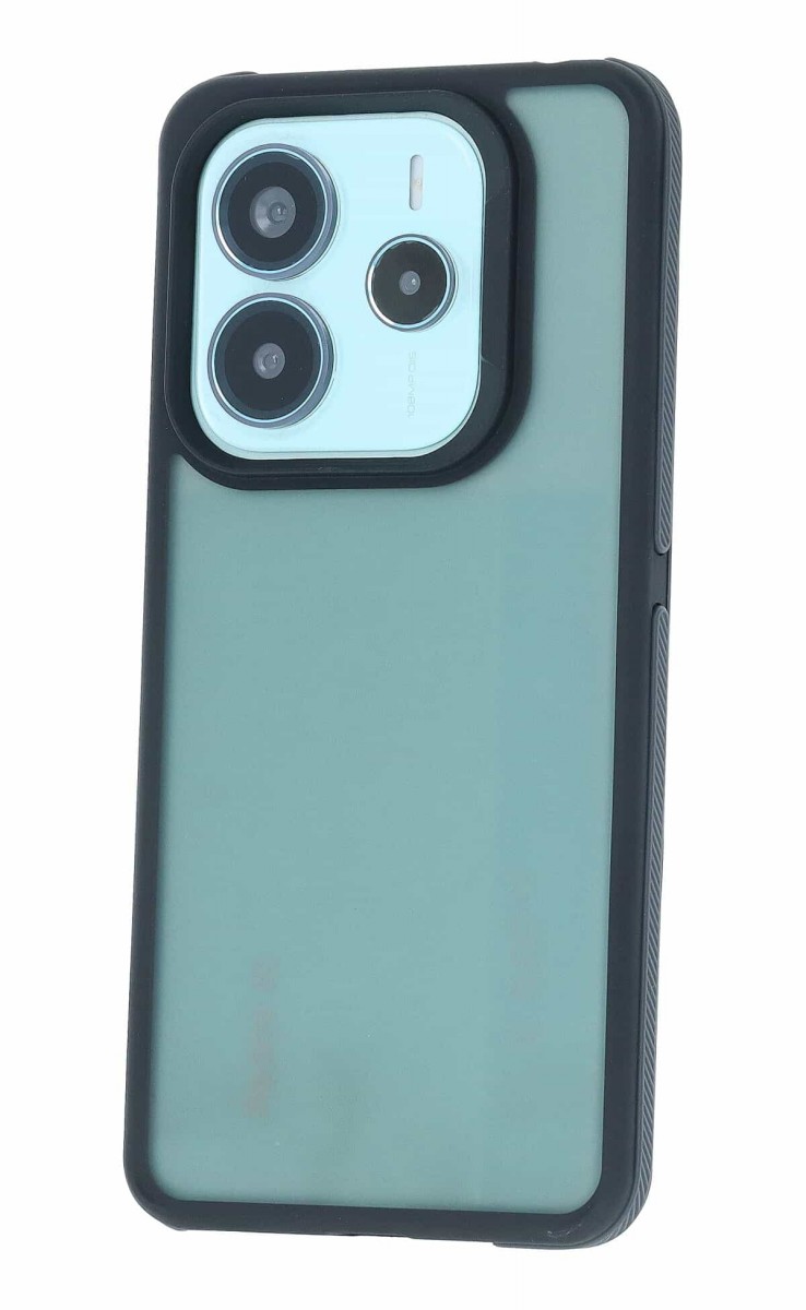 Levně Kryt TopQ Xiaomi Redmi Note 14 5G tmavý s černým okrajem 135279 (pouzdro neboli obal na mobil Xiaomi Redmi Note 14 5G)