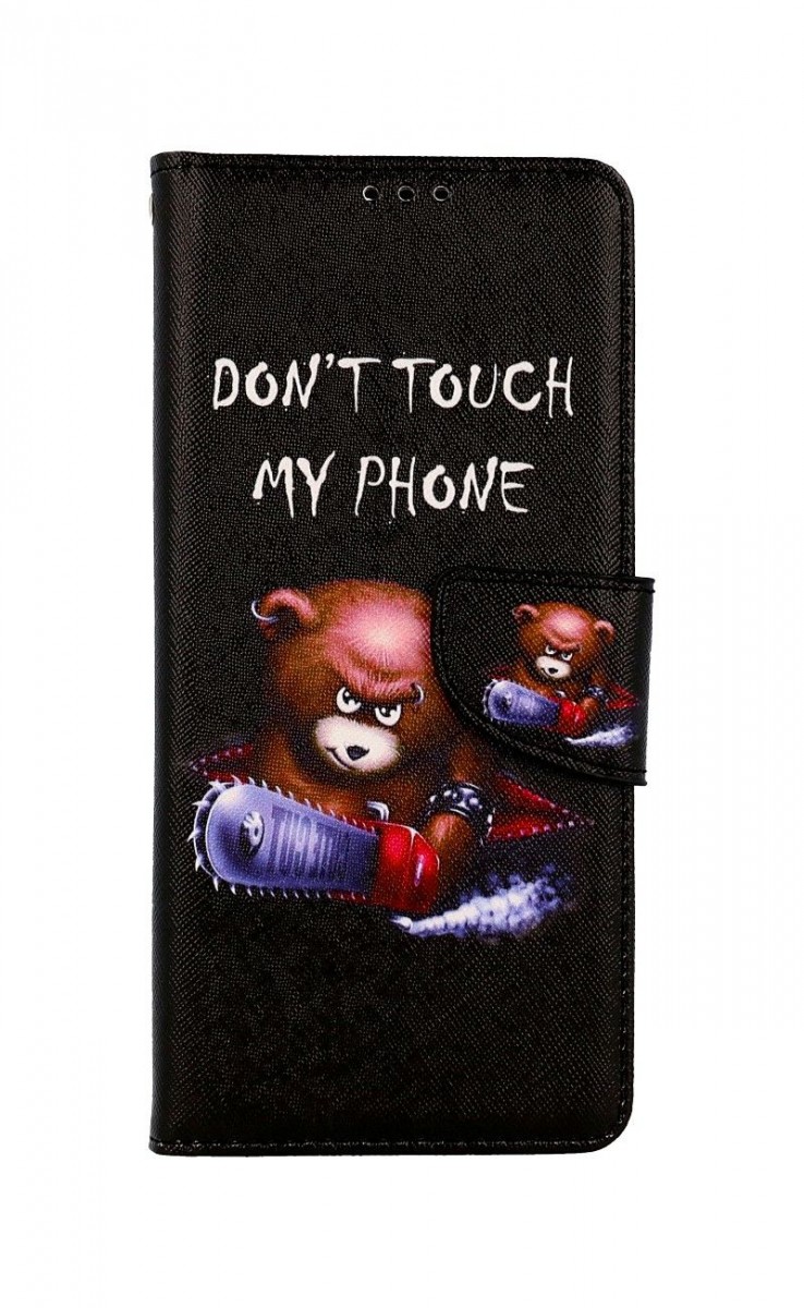 Knížkové pouzdro na Xiaomi Redmi 10C Don't Touch méďa