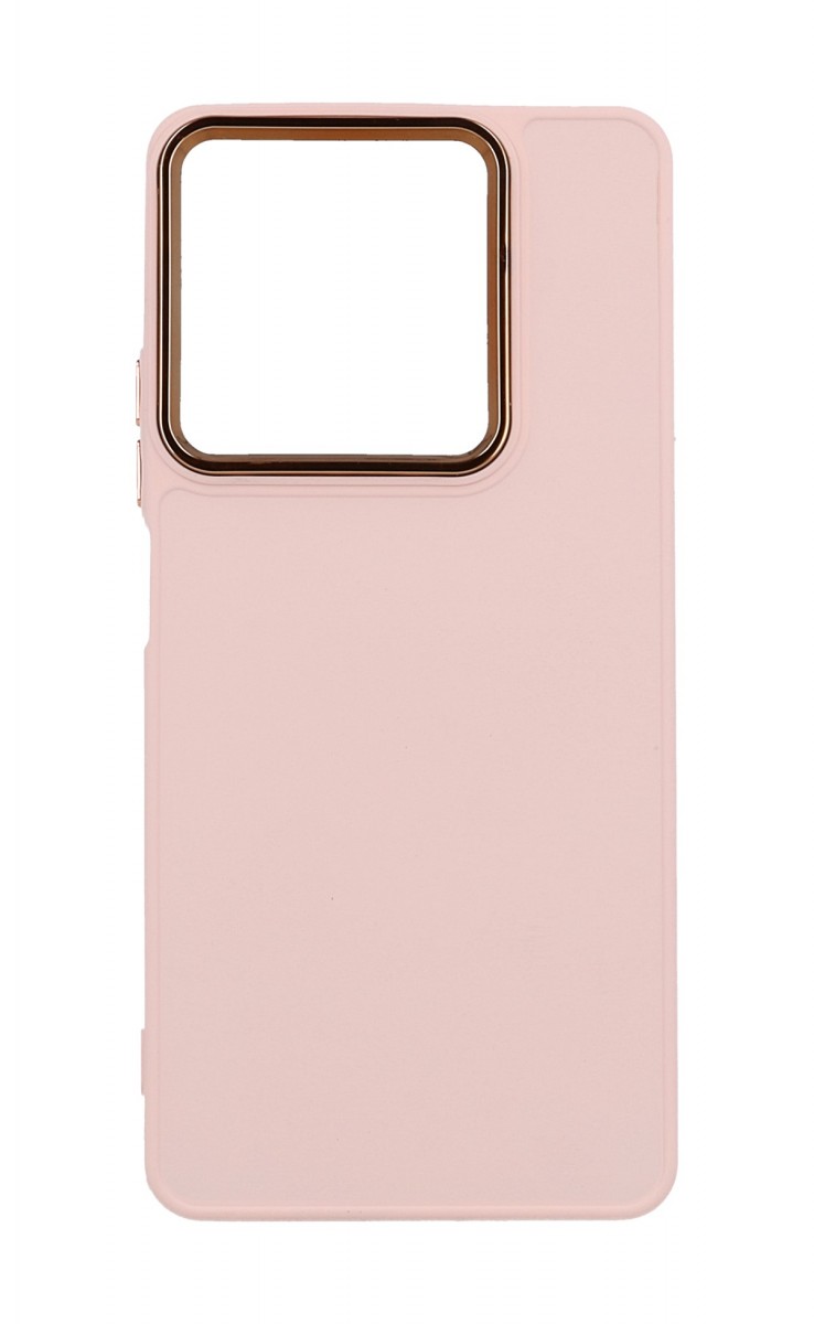 Levně Kryt TopQ Frame Xiaomi Redmi Note 14 růžový 135292 (pouzdro neboli obal na mobil Xiaomi Redmi Note 14)