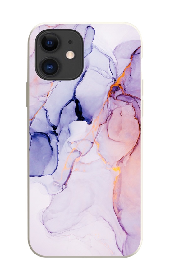 Zadní kryt na iPhone 11 Mramor růžovo-fialový