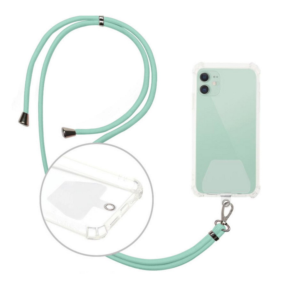 Levně Univerzální šňůrka TopQ Elegant na mobilní telefon mentolová 125343