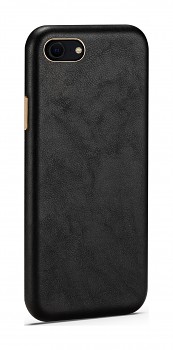 Zadní kryt Soft Leather na iPhone SE 2022 černý
