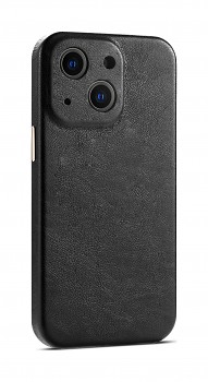 Zadní kryt Soft Leather na iPhone 13 černý