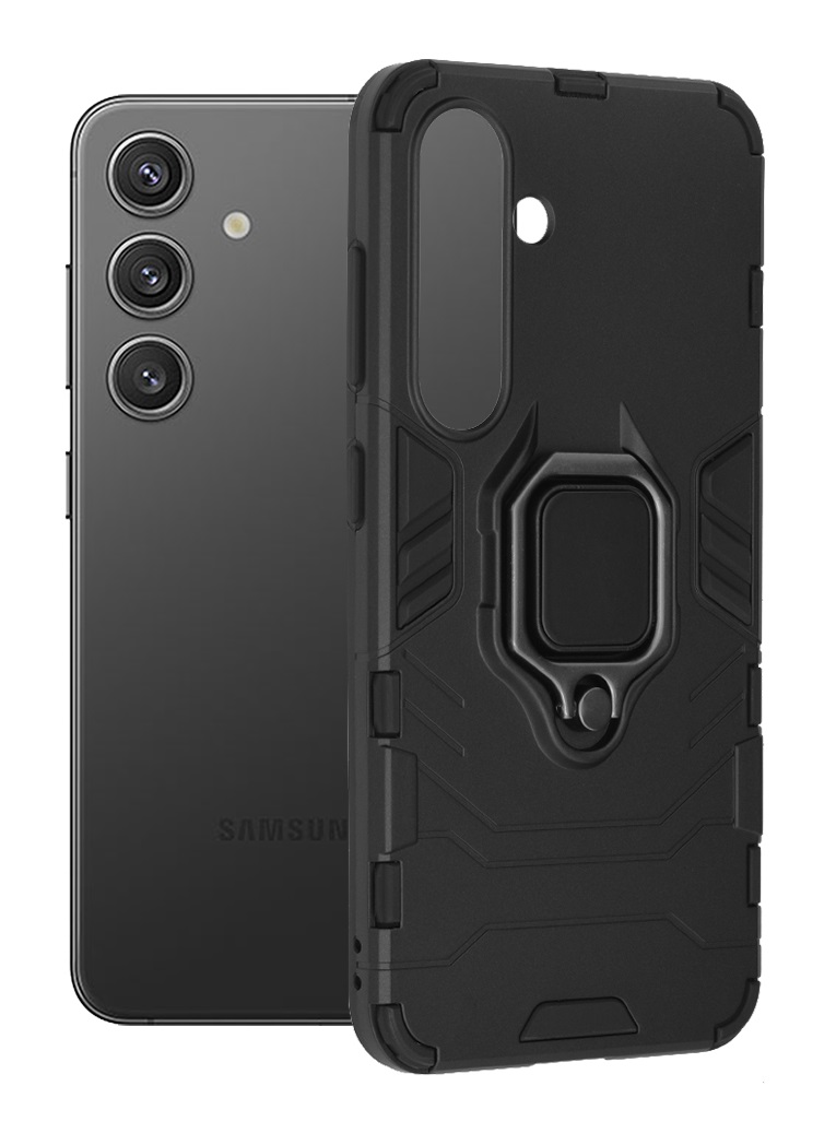 Levně Zadní kryt Ring Armor pro Samsung S24 černý