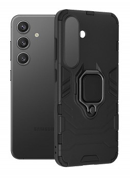 Zadní kryt Ring Armor pro Samsung S24 černý