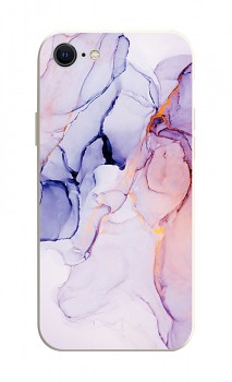 Zadní kryt na iPhone SE 2022 Mramor růžovo-fialový