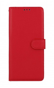 Knížkové pouzdro na Xiaomi Redmi 12C červené s přezkou