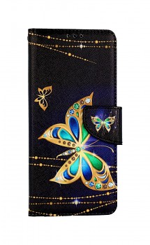 Knížkové pouzdro na Xiaomi Redmi 10C Zlatý motýl