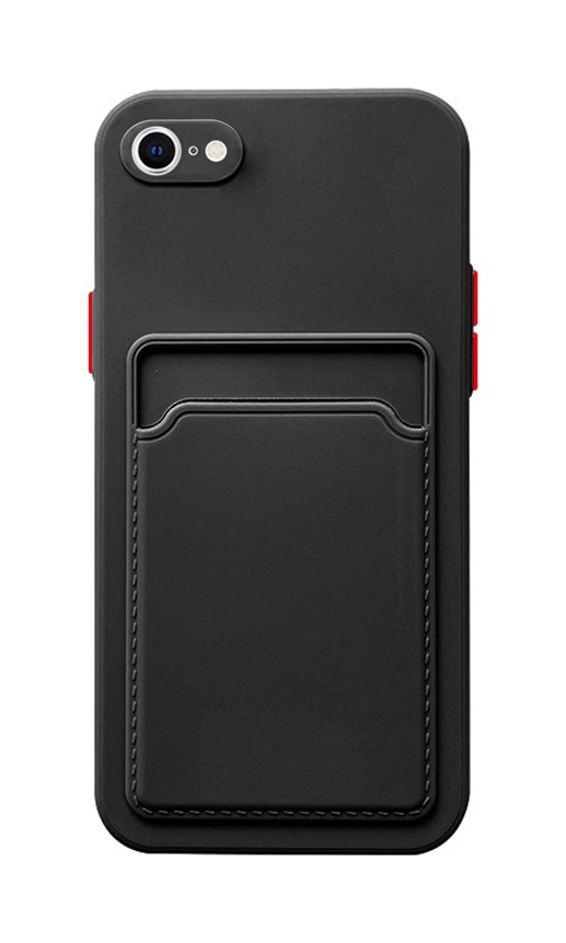 Kryt TopQ iPhone SE 2022 s kapsičkou černý 75412 (pouzdro neboli obal na mobil iPhone SE 2022)