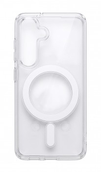 Zadní pevný kryt Clear Magnetic na Samsung S25 průhledný
