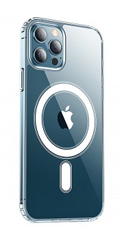 Zadní pevný kryt Clear Magnetic na iPhone 12 Pro průhledný