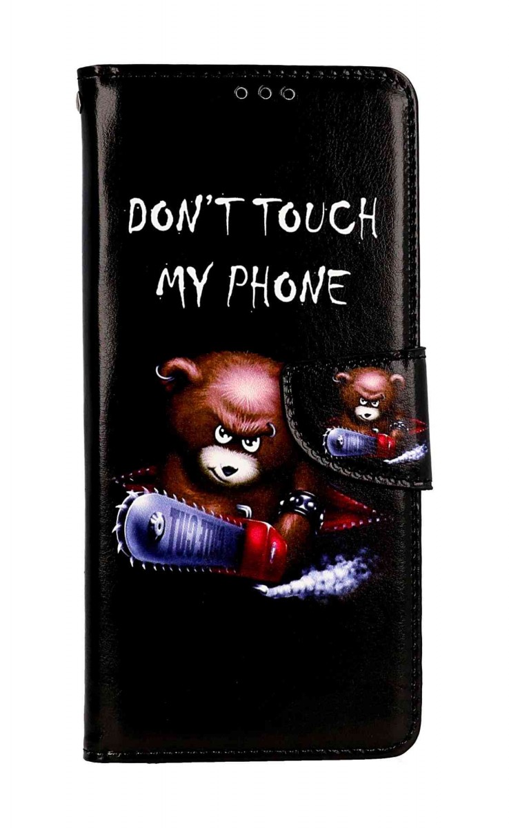 Levně Pouzdro TopQ Motorola Moto G51 5G knížkové Don't Touch méďa 95553 (kryt neboli obal na mobil Motorola Moto G51 5G)