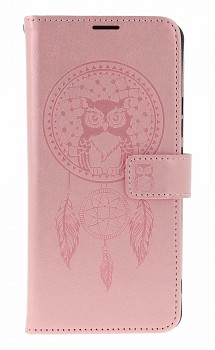 Knížkové pouzdro Mezzo na Xiaomi Redmi Note 14 Lapač se sovičkou světle růžové
