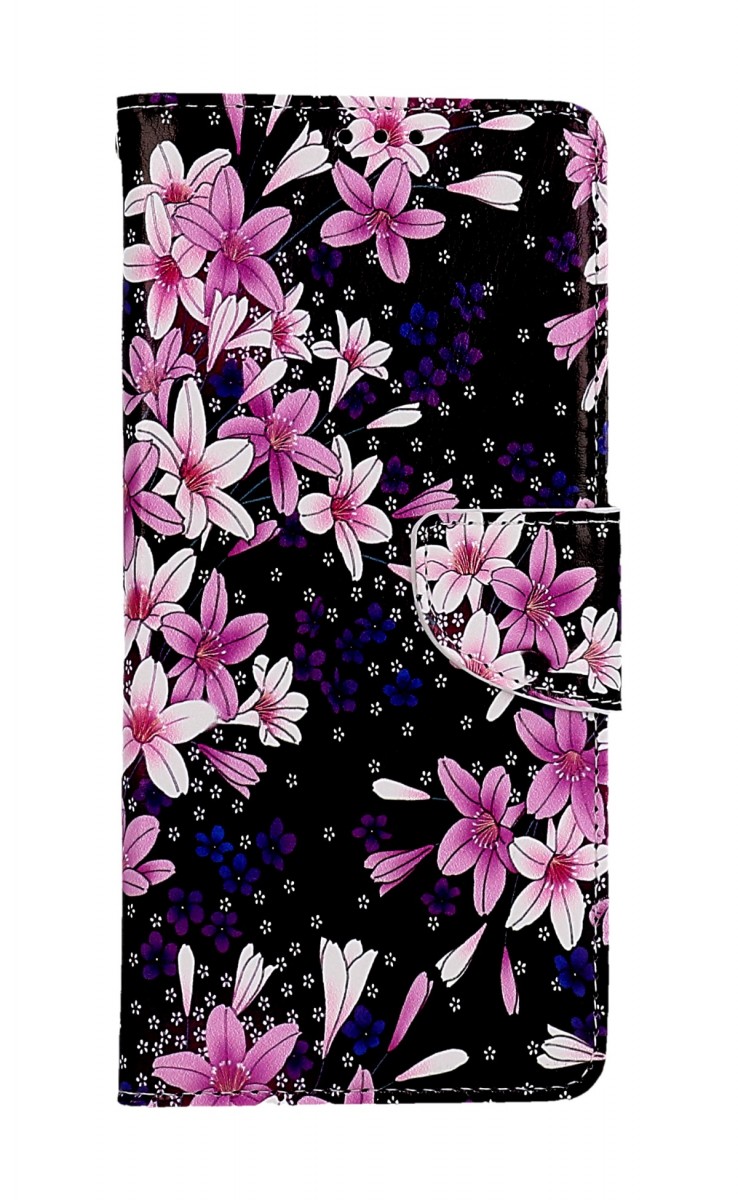 Levně Pouzdro TopQ Xiaomi Redmi 12C knížkové Lilie 95581 (kryt neboli obal na mobil Xiaomi Redmi 12C)