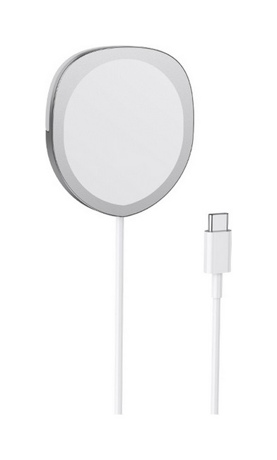 Bezdrátová rychlonabíječka Borofone BQ12 Core 15W stříbrná
