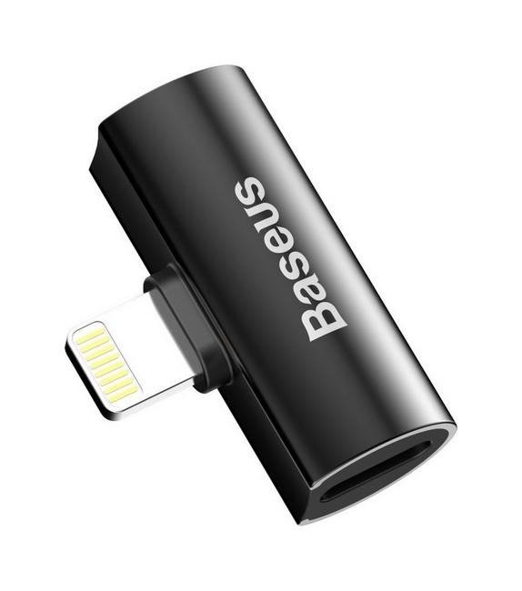 Adaptér Baseus L46 Lightning - 2× Lightning černý 75594