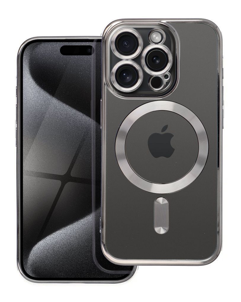 Zadní kryt Electro na iPhone 15 Pro MagSafe s titanovým rámečkem