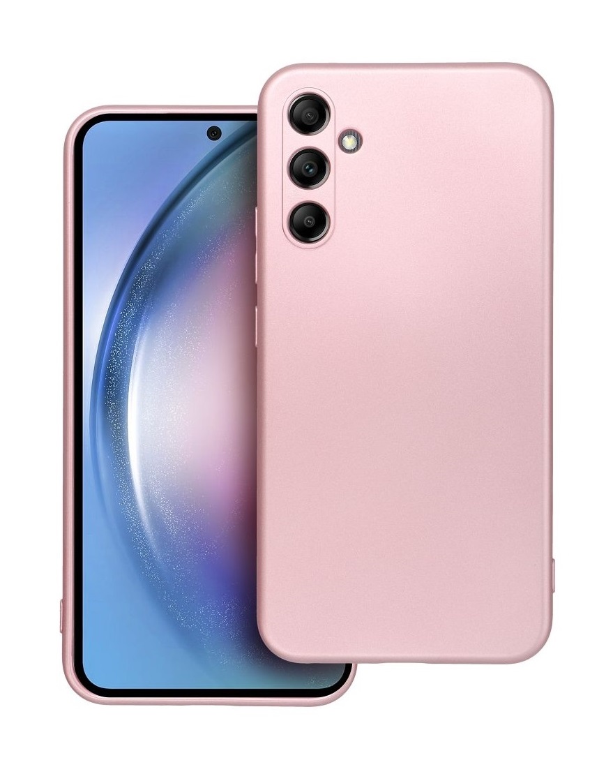 Zadní kryt Metallic na Samsung A55 růžový