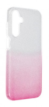 Zadní pevný kryt na Samsung A55 glitter stříbrno-růžový