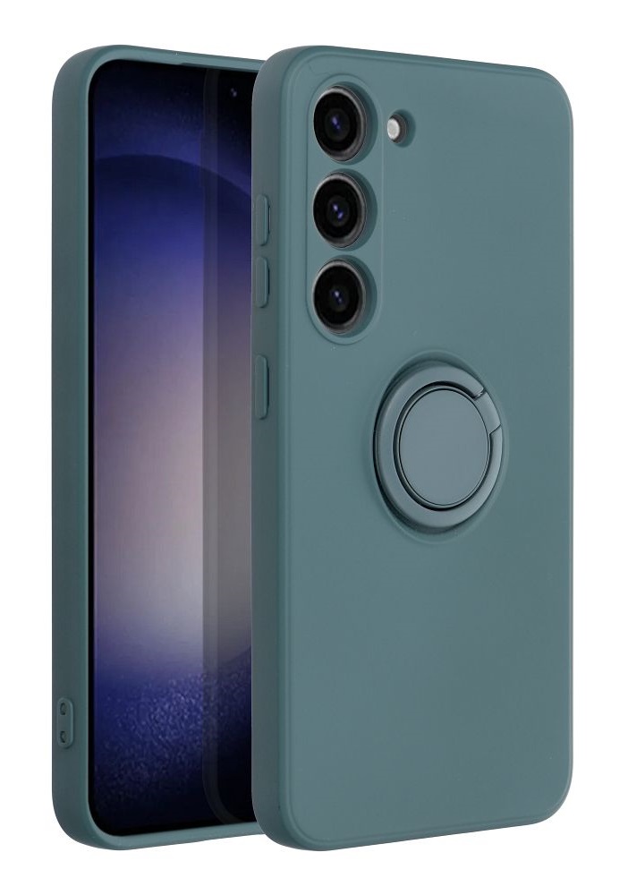 Zadní kryt  RING na Samsung A55 tmavě zelený