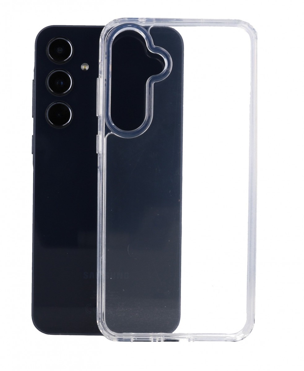 Zadní pevný kryt Super Clear Hybrid na Samsung A55 průhledný