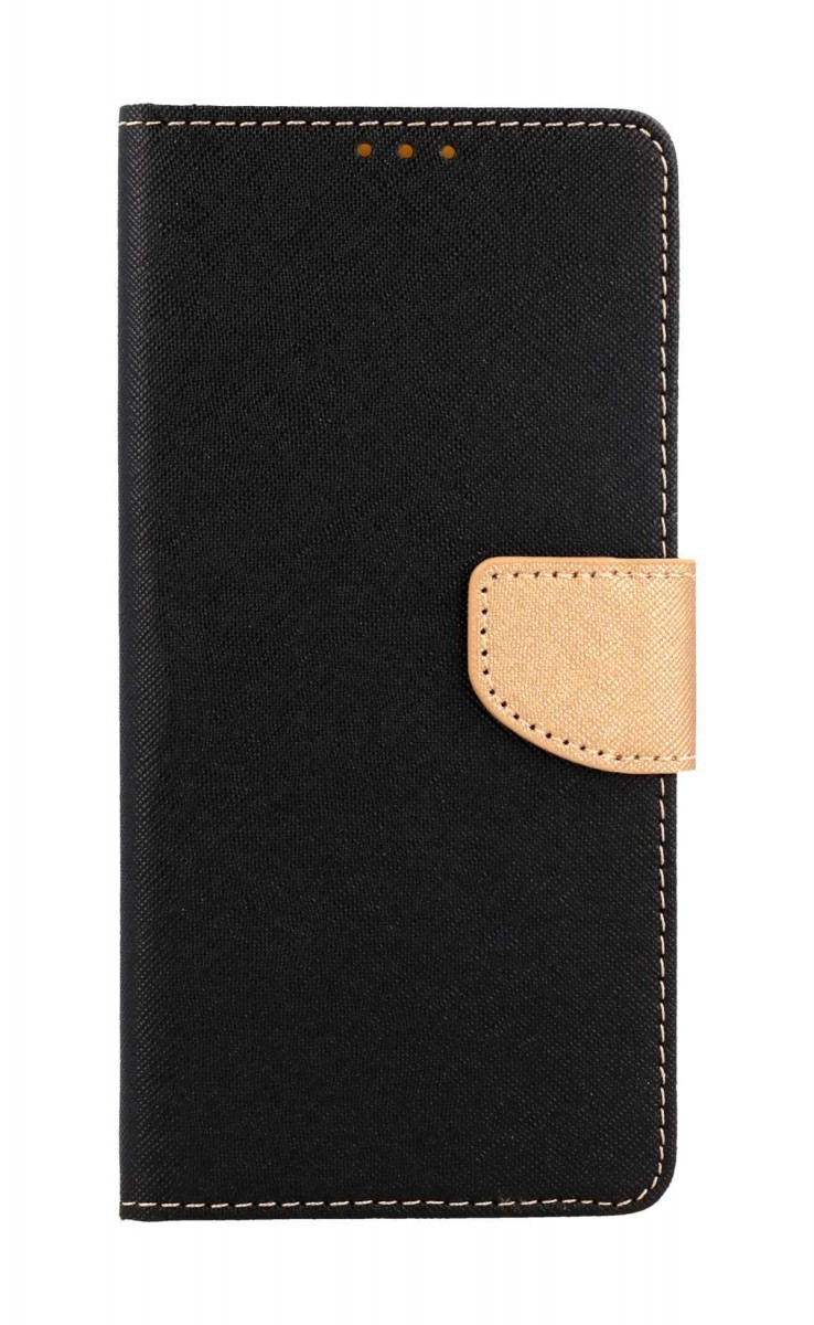 Pouzdro TopQ Xiaomi Redmi 13C 5G knížkové černo-zlaté 125686