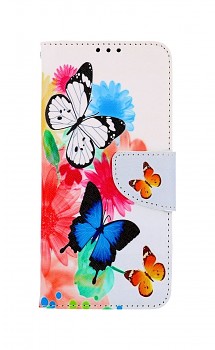 Knížkové pouzdro na Realme 9 Barevné s motýlky