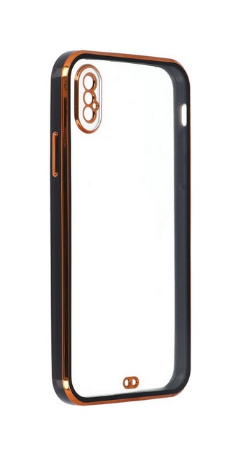 Zadní silikonový kryt na iPhone X Angel Eyes černý