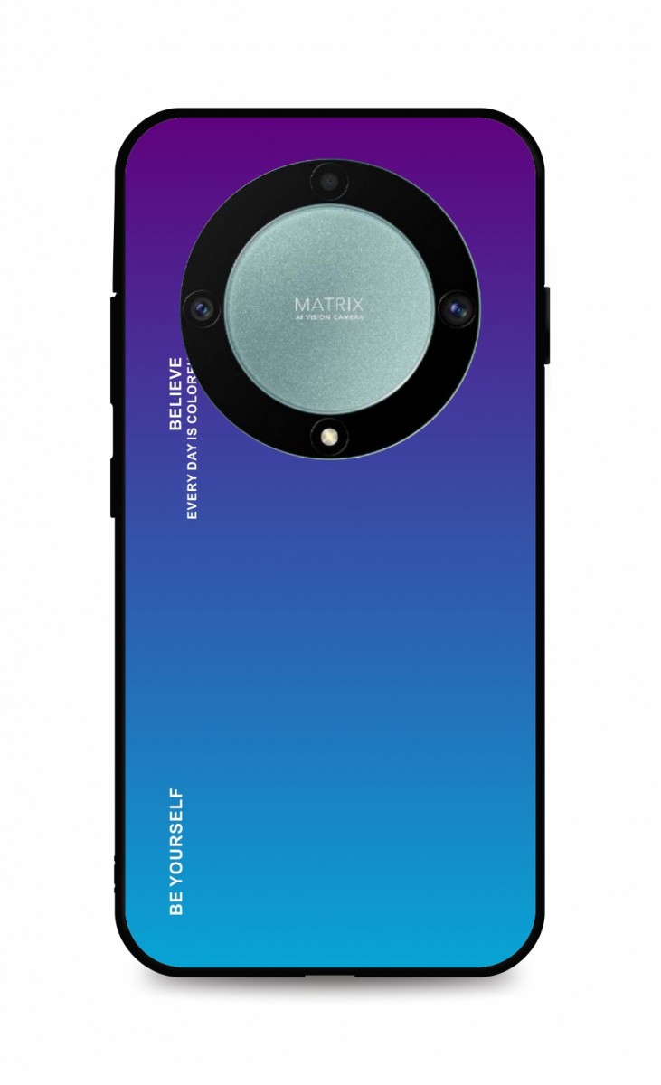 Zadní pevný kryt LUXURY na Honor Magic5 Lite 5G duhový purpurový