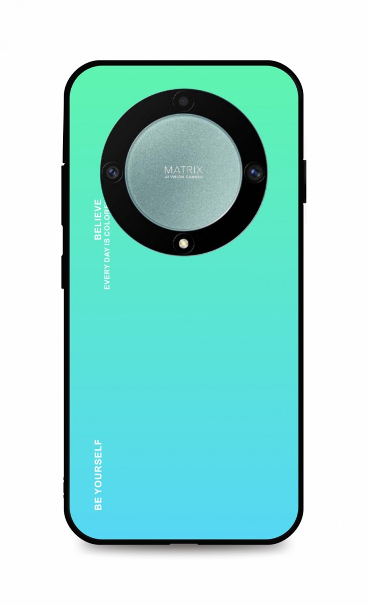 Zadní pevný kryt LUXURY na Honor Magic5 Lite 5G duhový zelený