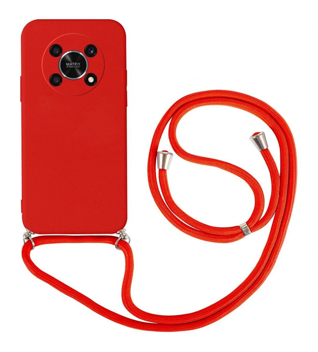 Zadní kryt na Honor Magic5 Lite 5G červený se šňůrkou