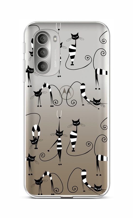 Levně Kryt TopQ Motorola Moto G51 5G Cats 1 95774 (pouzdro neboli obal na mobil Motorola Moto G51 5G)