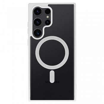 Zadní kryt Acrylic Color Magsafe pro Samsung S24 Ultra bílý