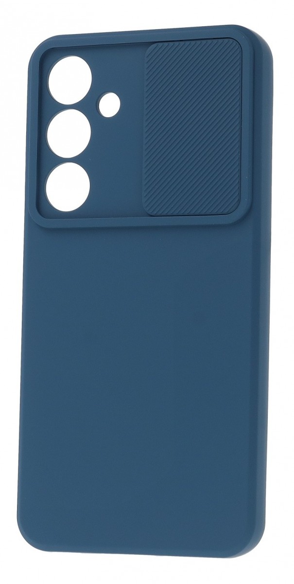Levně Zadní kryt Camshield Soft pro Samsung S24 FE tmavě modrý