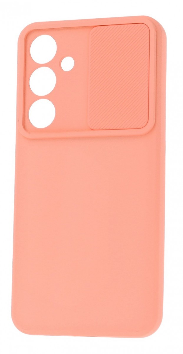 Levně Zadní kryt Camshield Soft pro Samsung S24 FE lososový