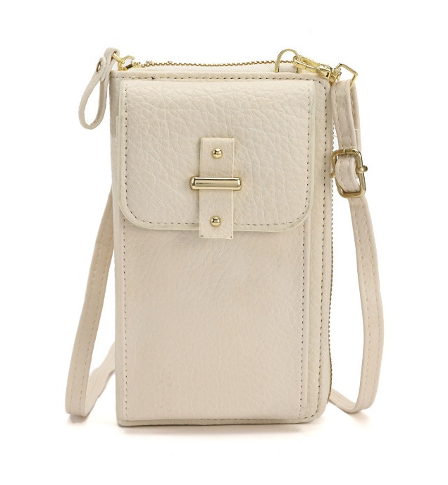 Kabelka na mobil Crossbody s popruhem bílá