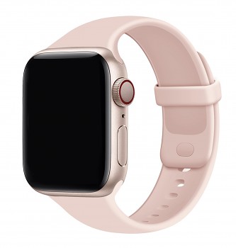 Silikonový řemínek Gummy pro Apple Watch 42-44-45-49 mm růžový