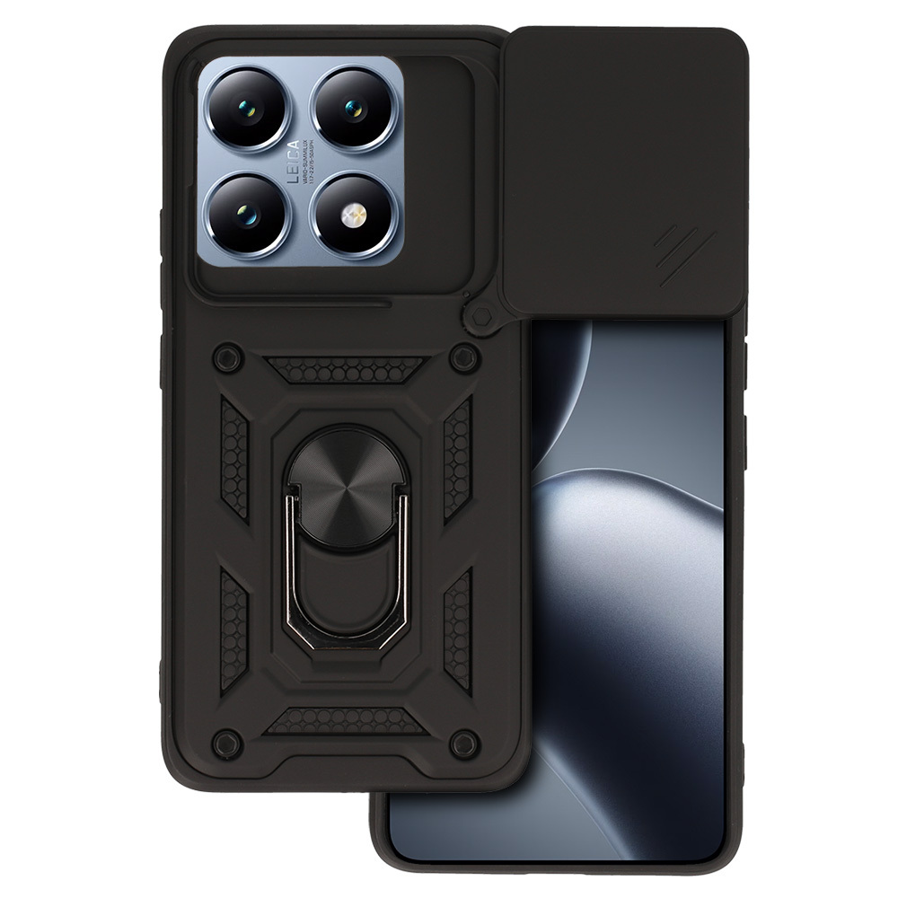 Levně Ultra odolný zadní kryt Armor Lens pro Xiaomi 14T černý