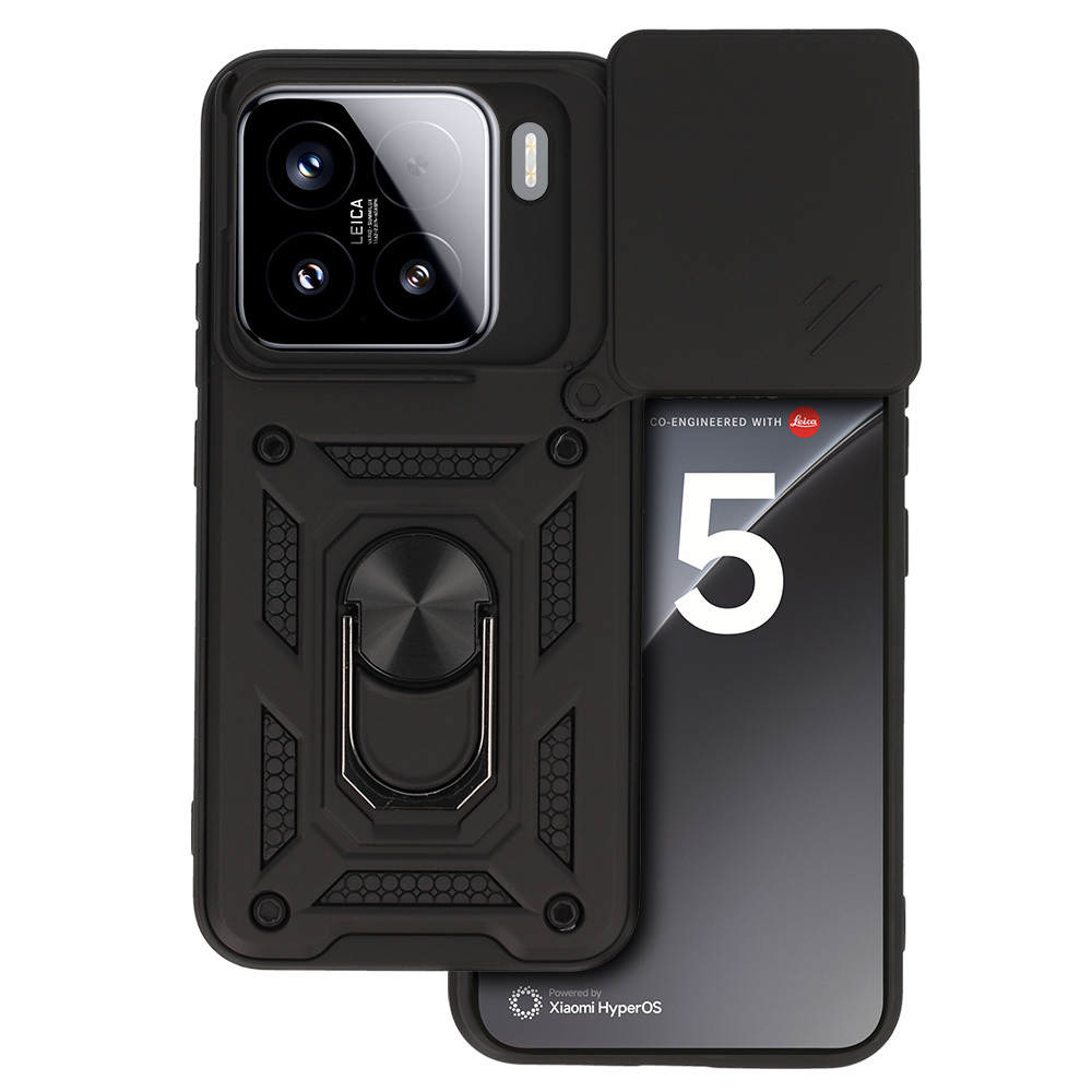 Levně Ultra odolný zadní kryt Armor Lens pro Xiaomi 15 5G černý